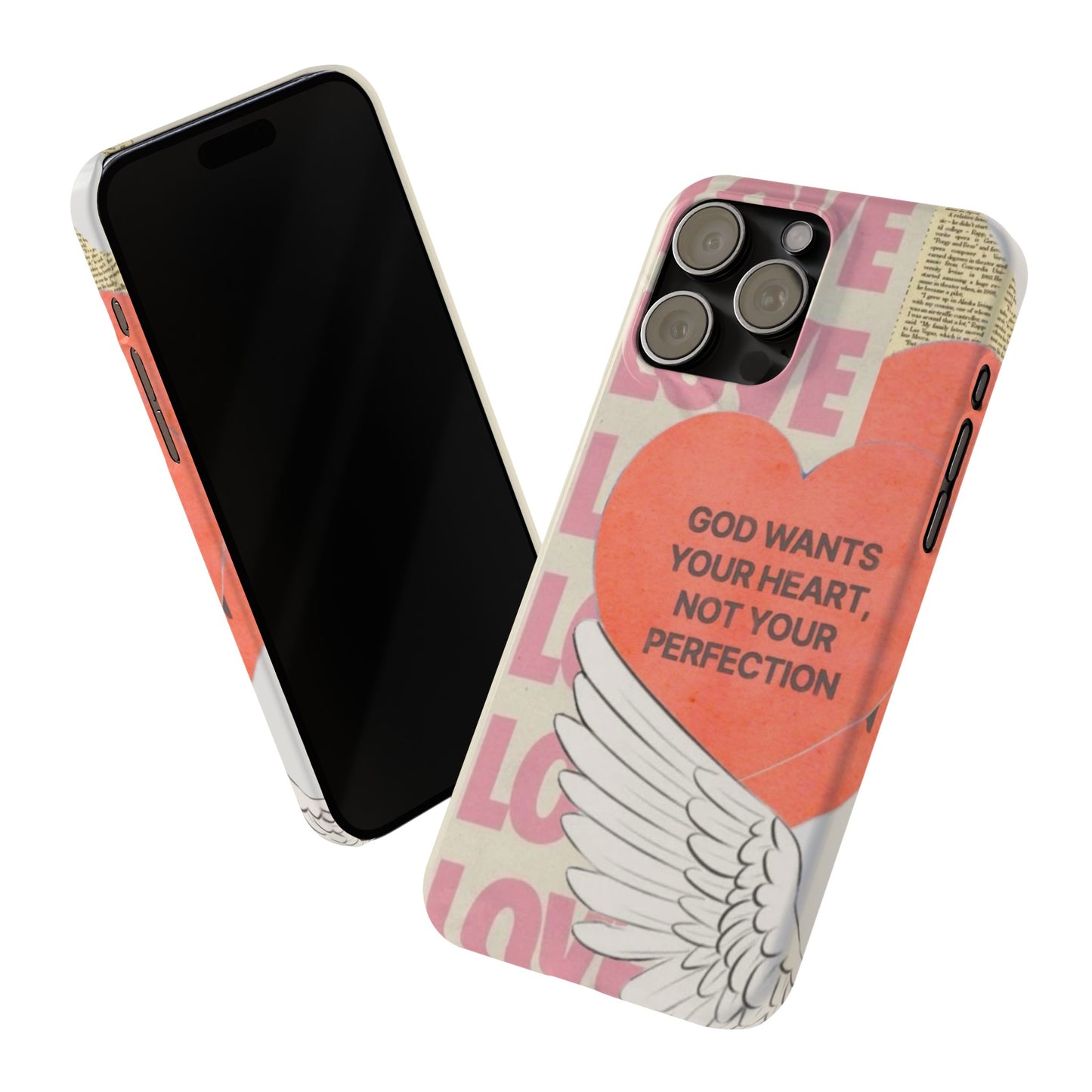 God Wants Your Heart Slim Phone Case