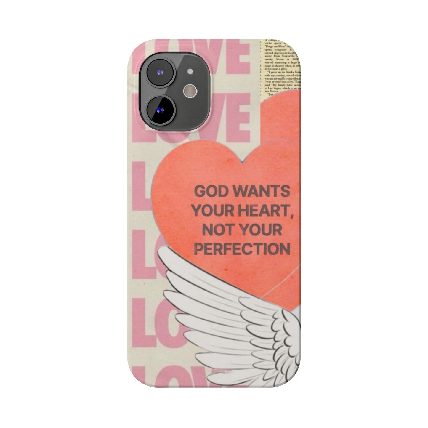 God Wants Your Heart Slim Phone Case