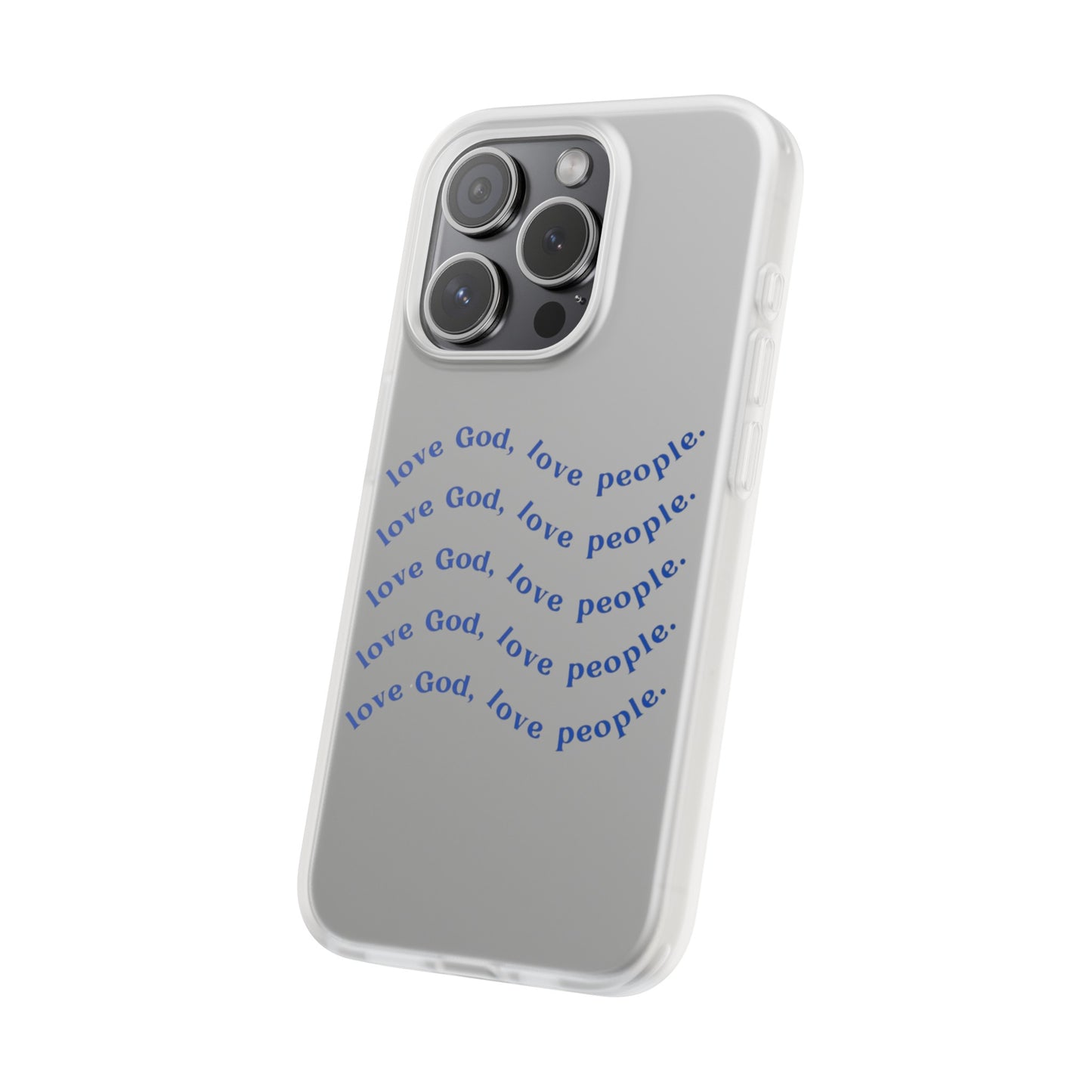 Love God Clear Phone Case