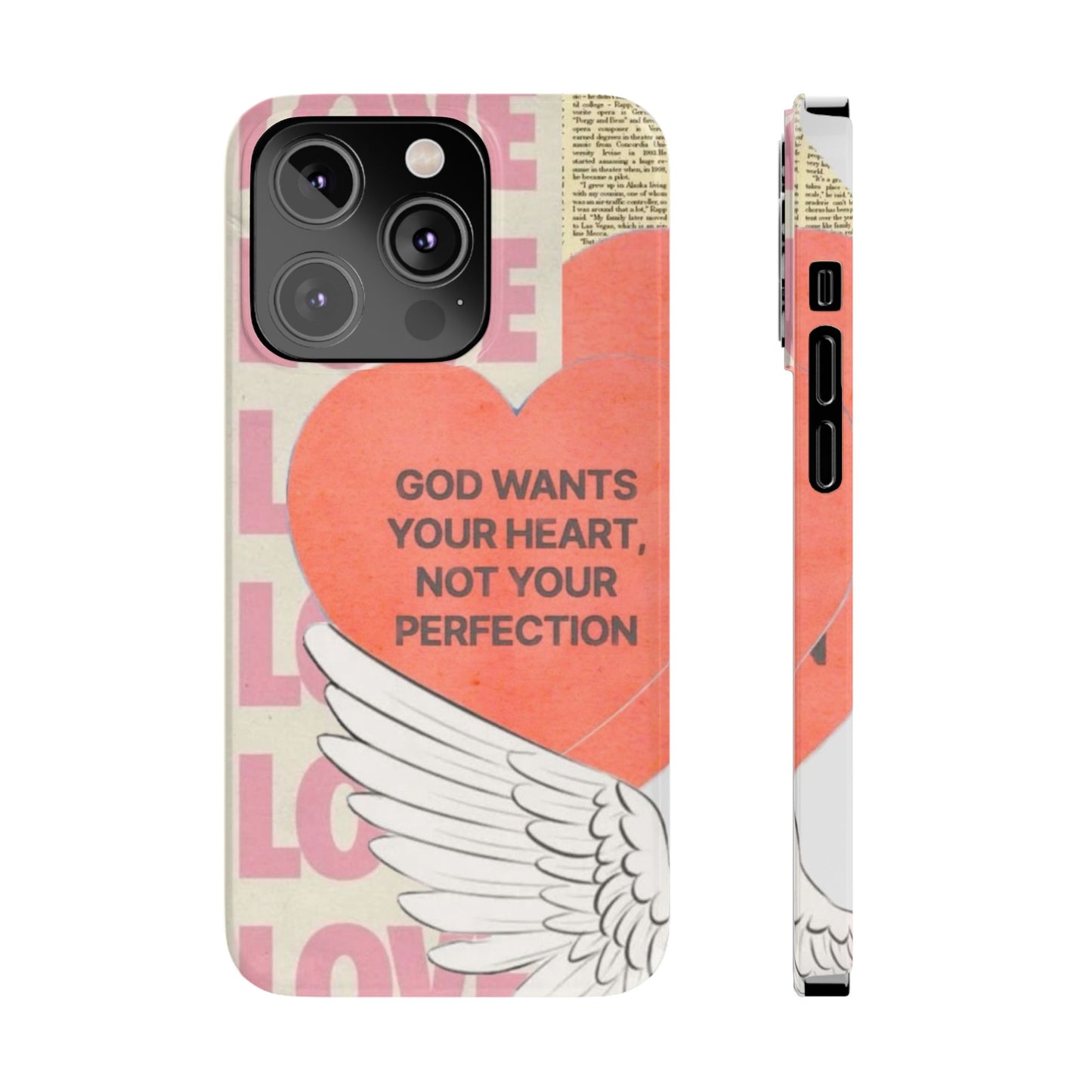 God Wants Your Heart Slim Phone Case