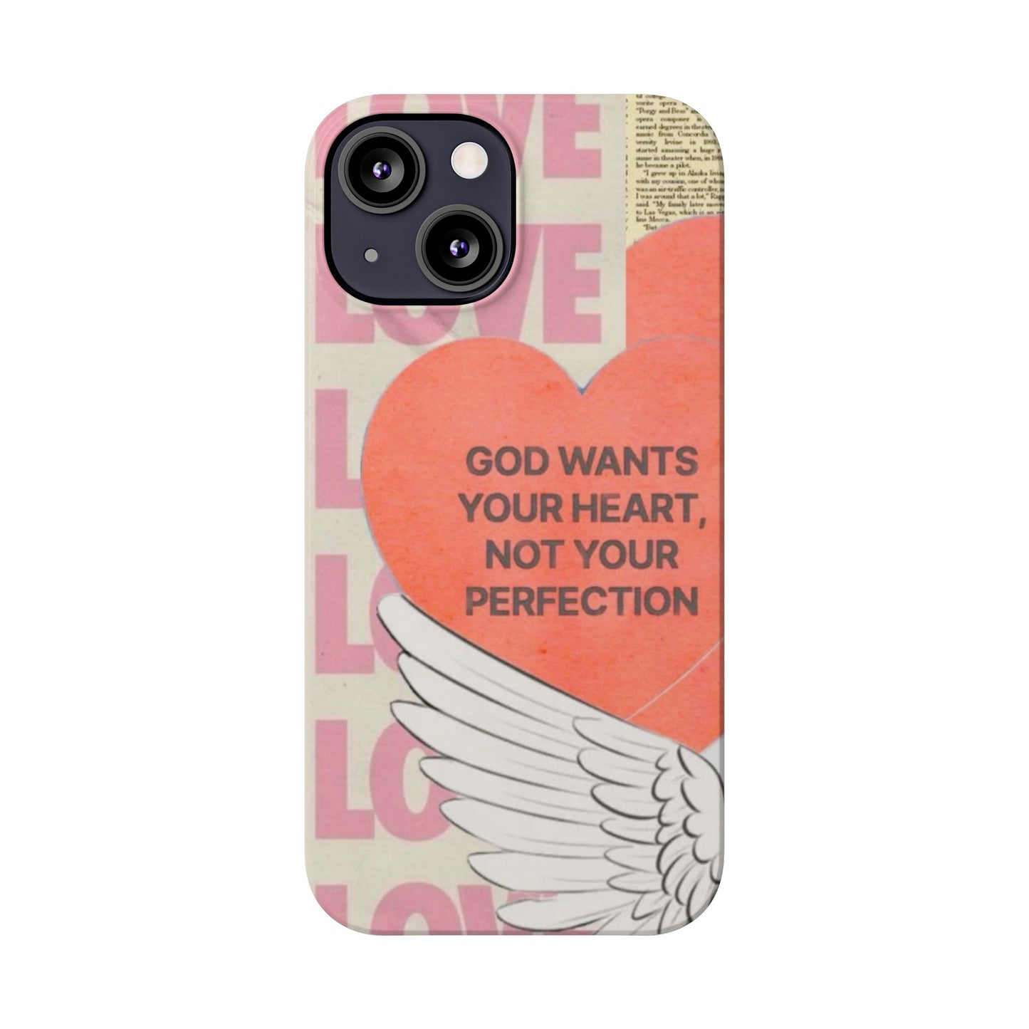 God Wants Your Heart Slim Phone Case