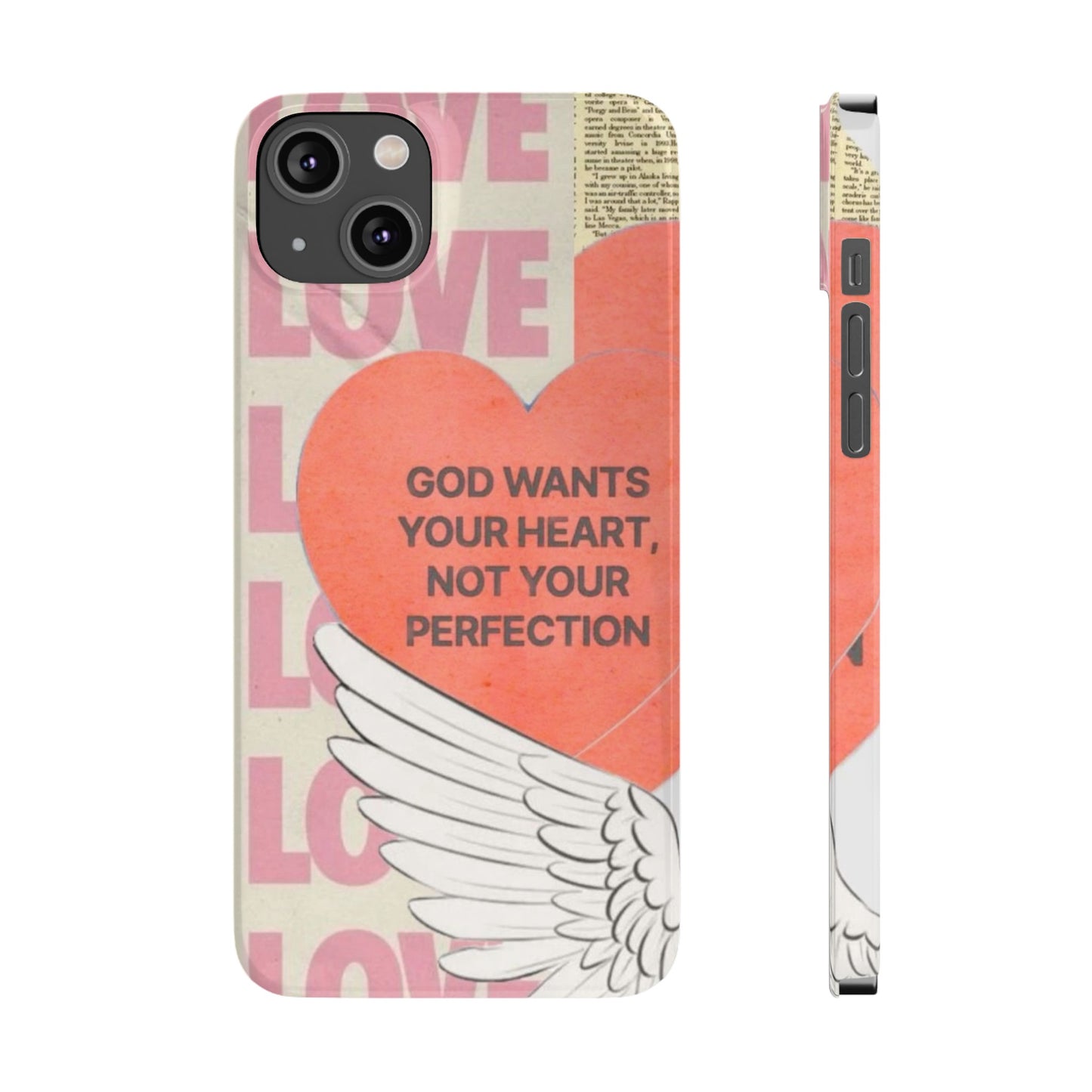 God Wants Your Heart Slim Phone Case