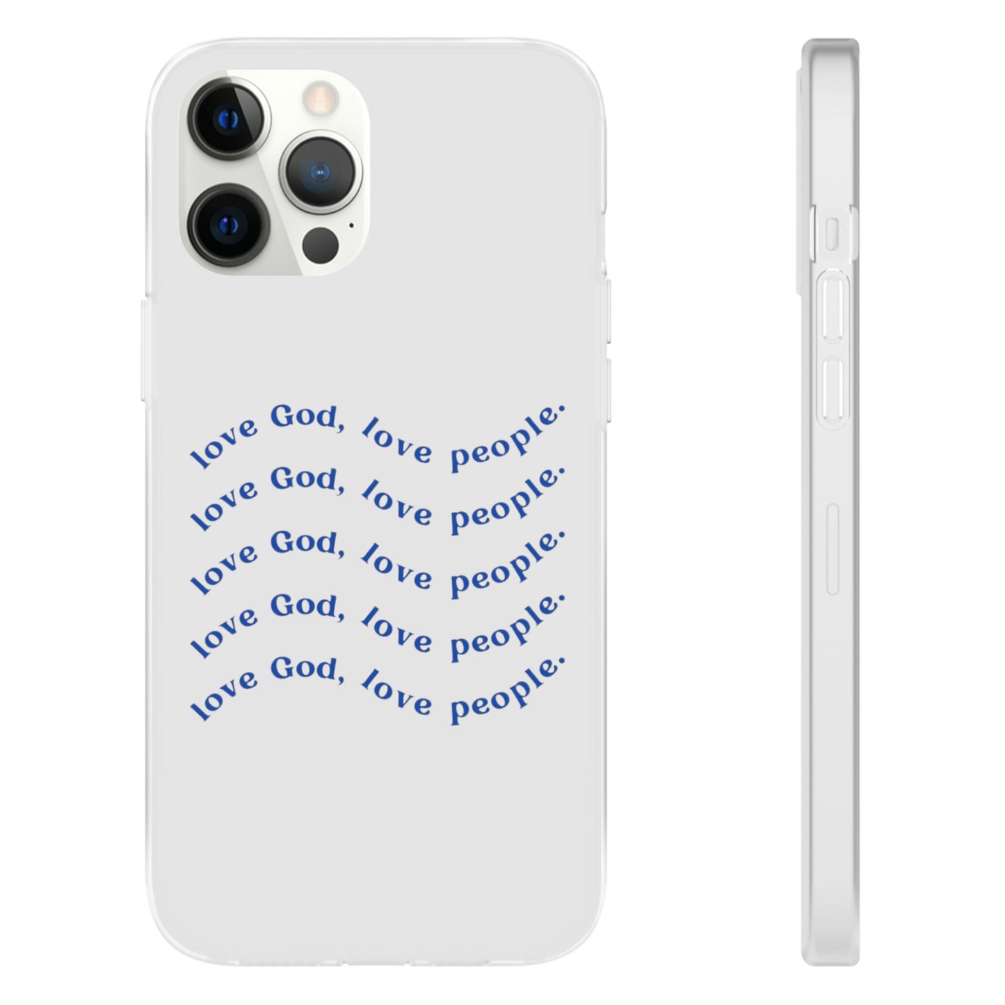 Love God Clear Phone Case