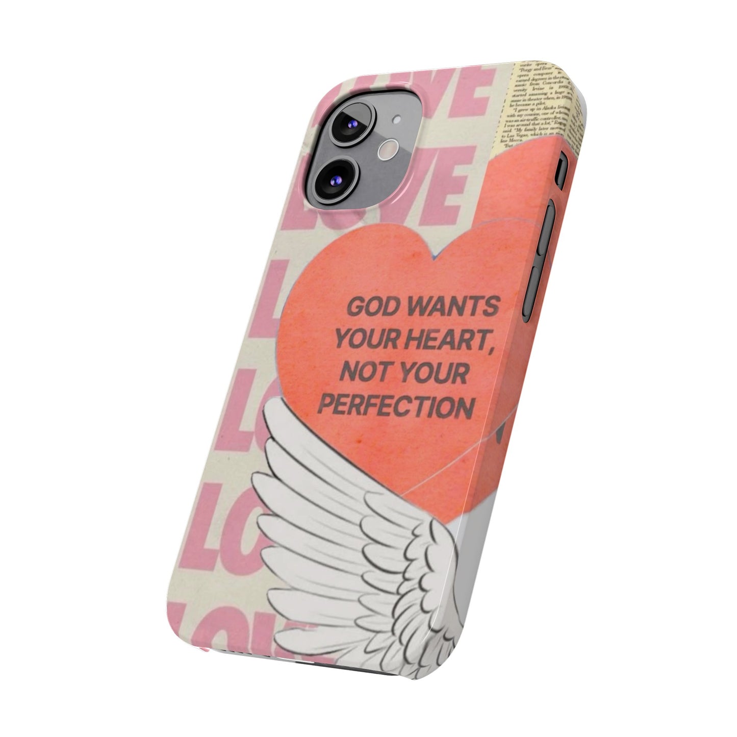 God Wants Your Heart Slim Phone Case