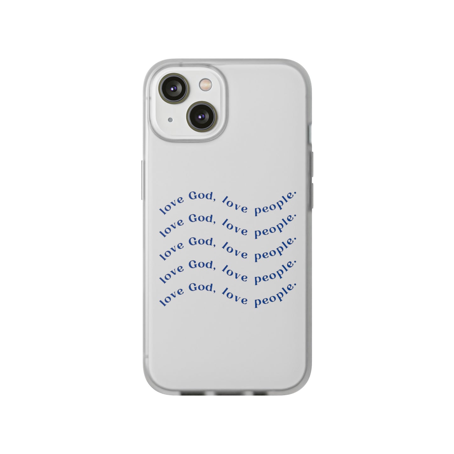 Love God Clear Phone Case