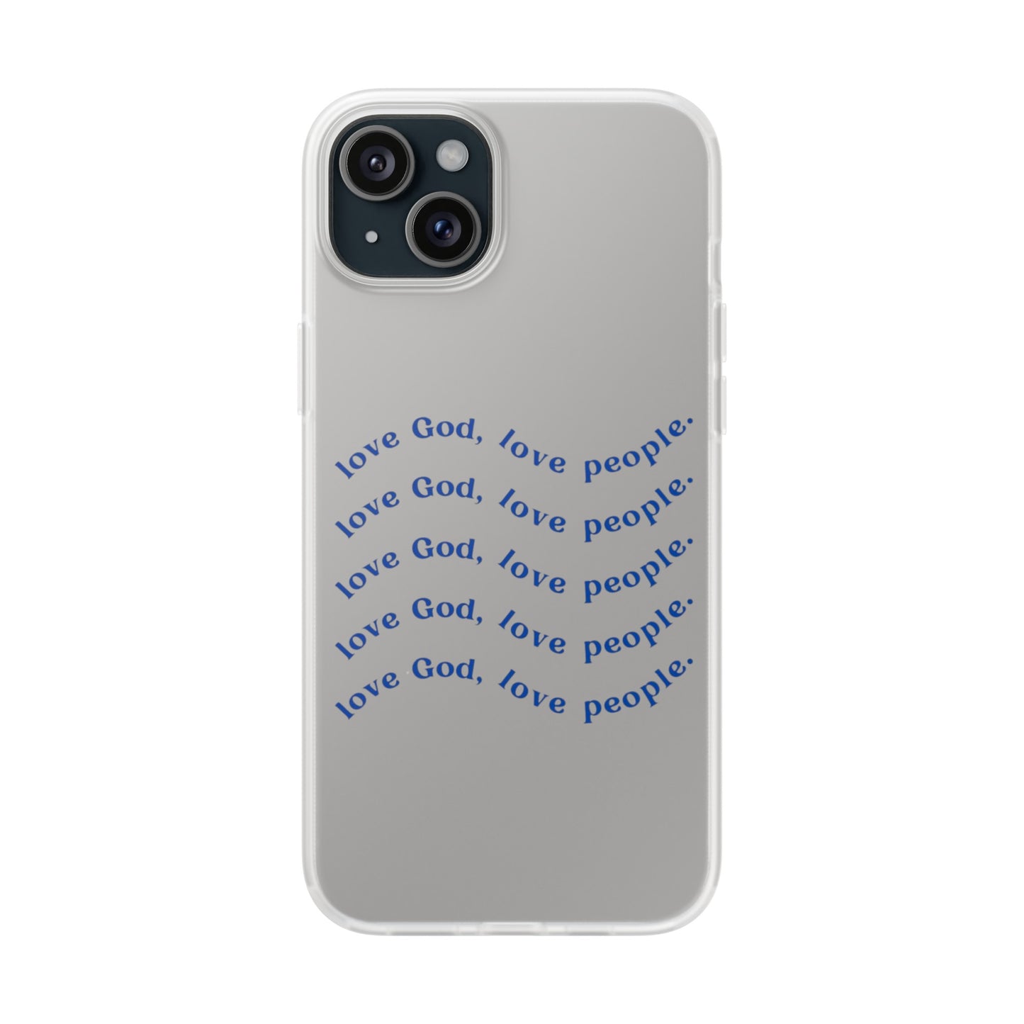 Love God Clear Phone Case