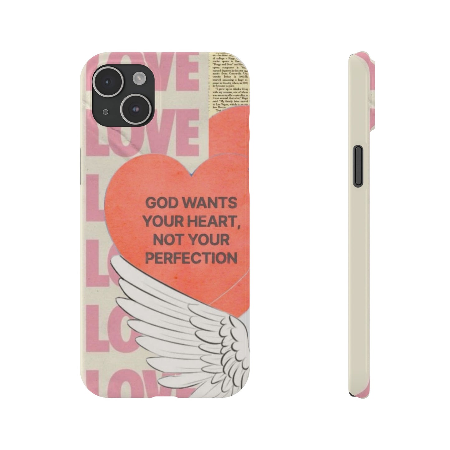 God Wants Your Heart Slim Phone Case