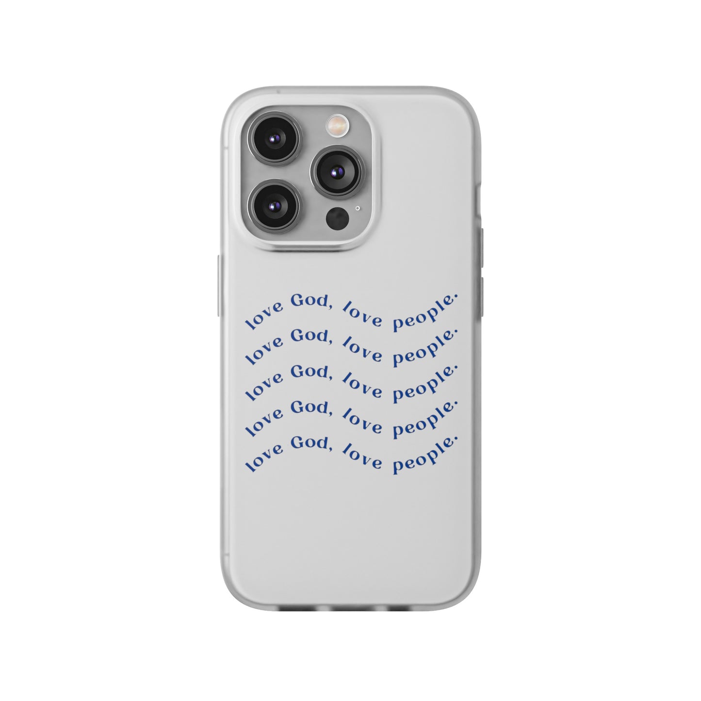 Love God Clear Phone Case