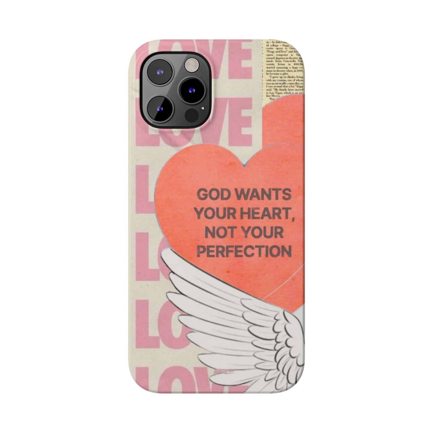 God Wants Your Heart Slim Phone Case