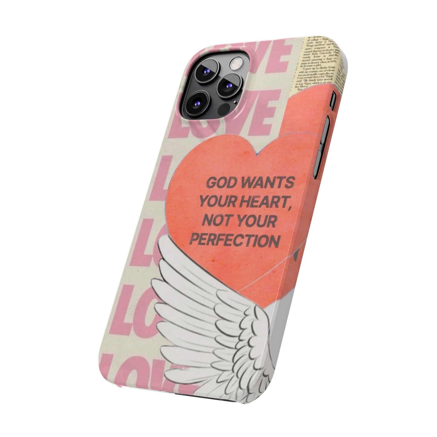 God Wants Your Heart Slim Phone Case