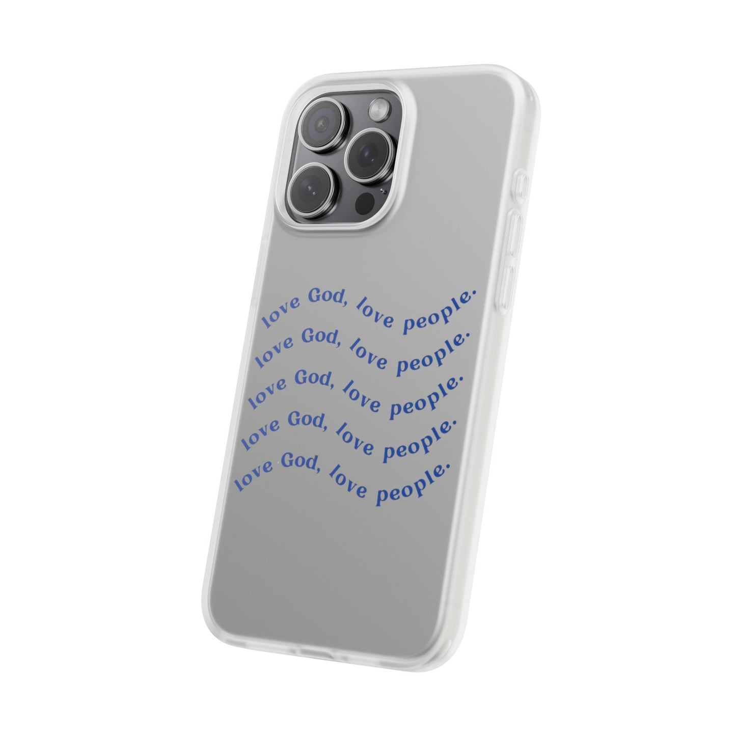 Love God Clear Phone Case