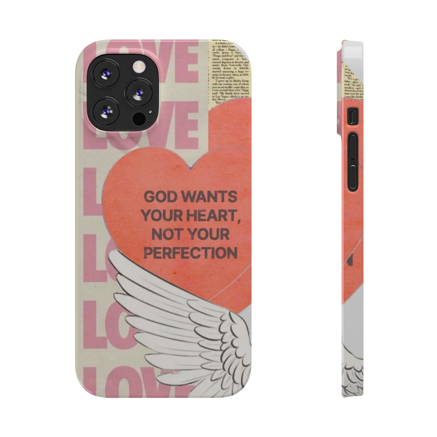 God Wants Your Heart Slim Phone Case