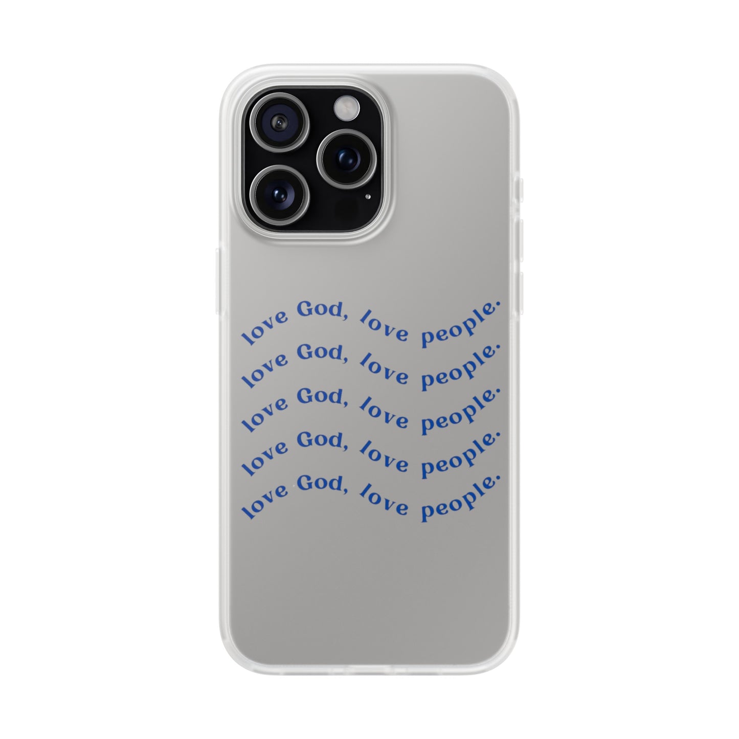 Love God Clear Phone Case