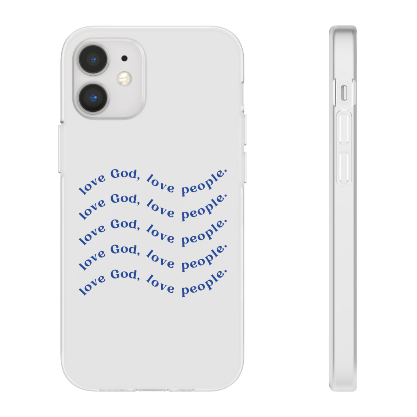 Love God Clear Phone Case