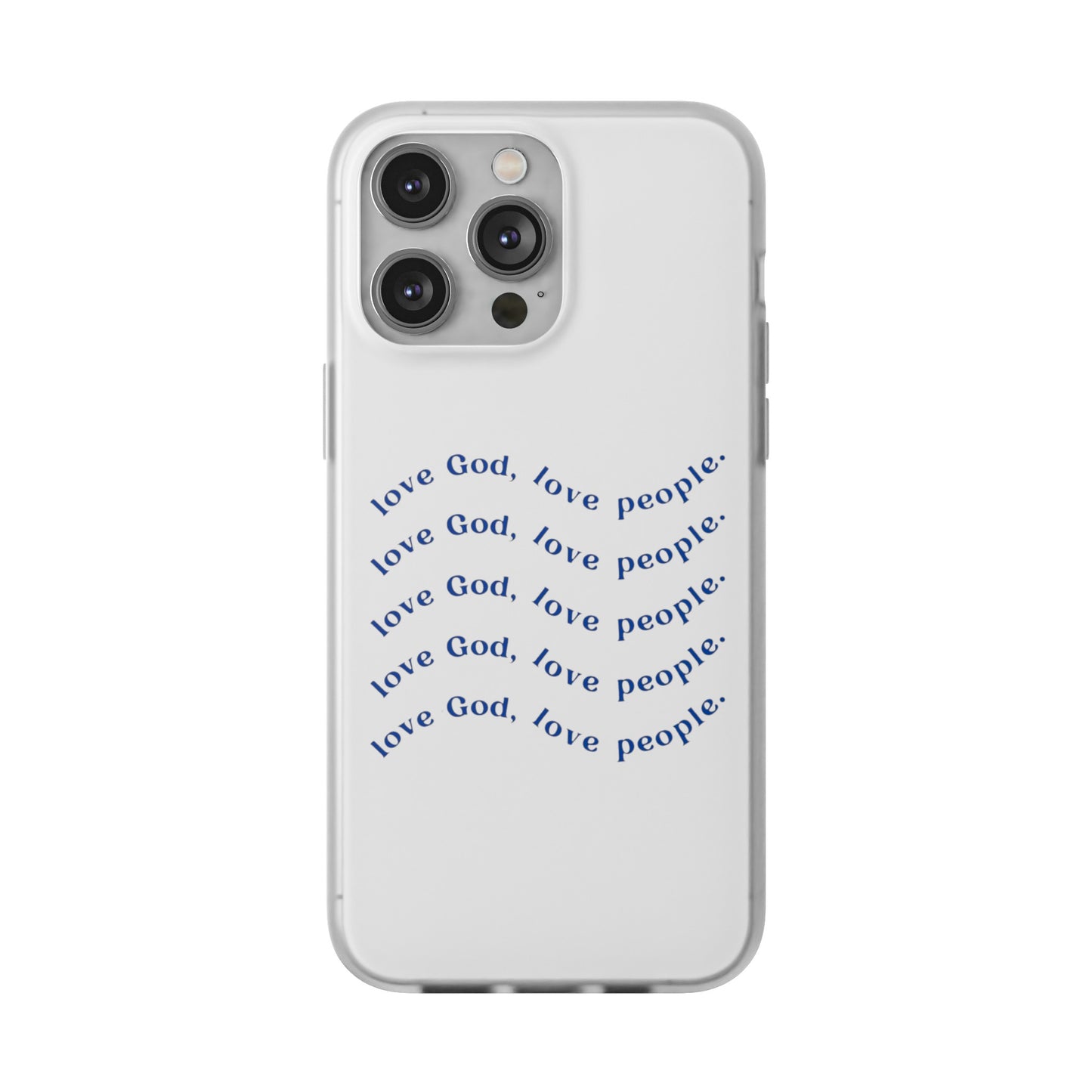 Love God Clear Phone Case