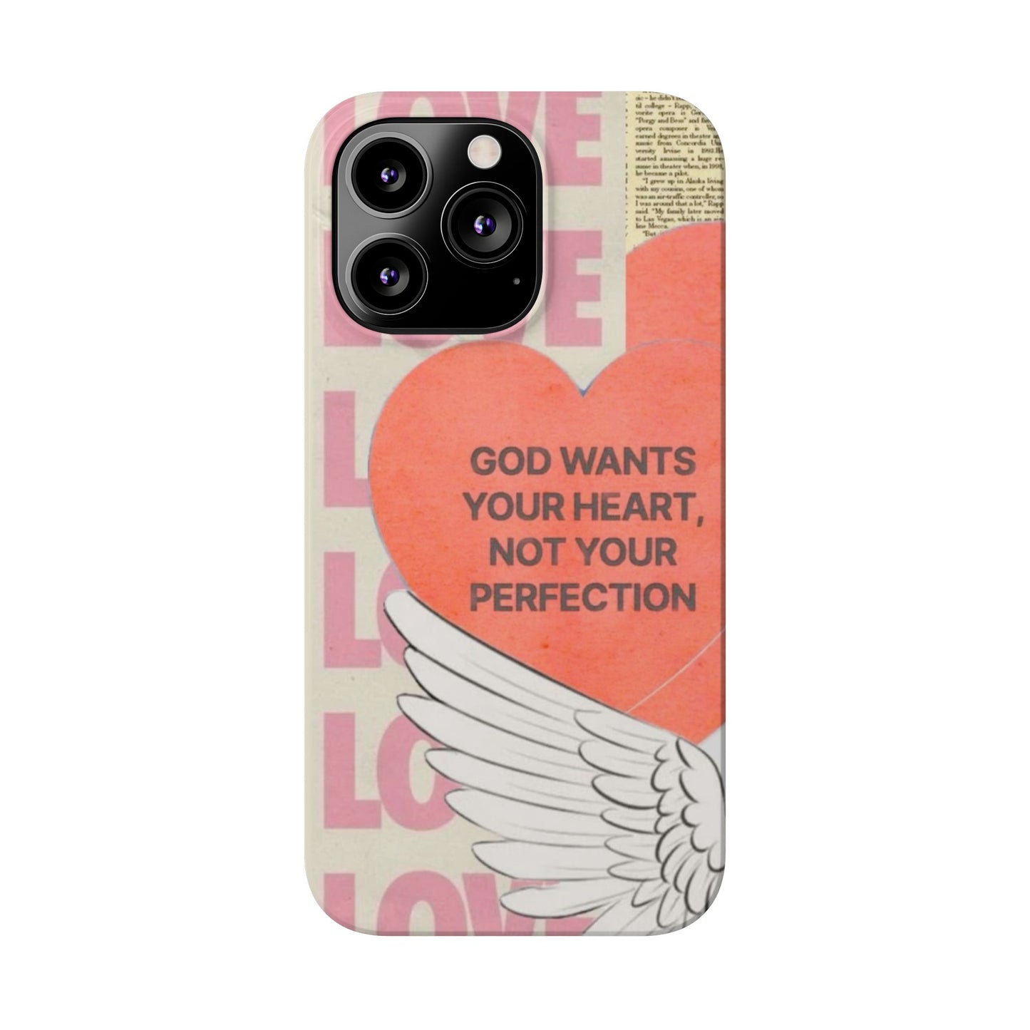 God Wants Your Heart Slim Phone Case