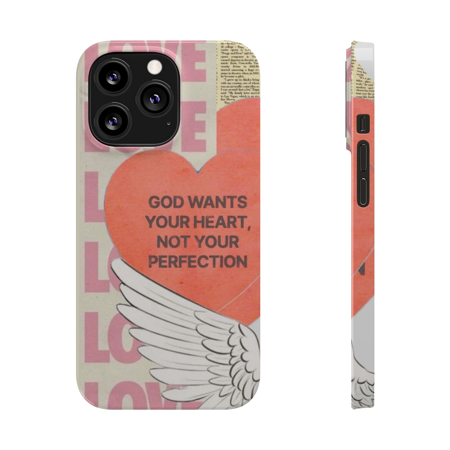 God Wants Your Heart Slim Phone Case