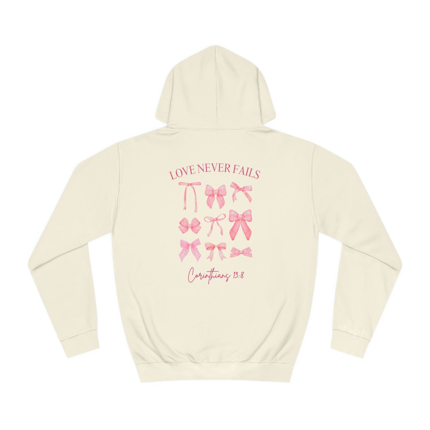 Love Never Fails Coquette Hoodie