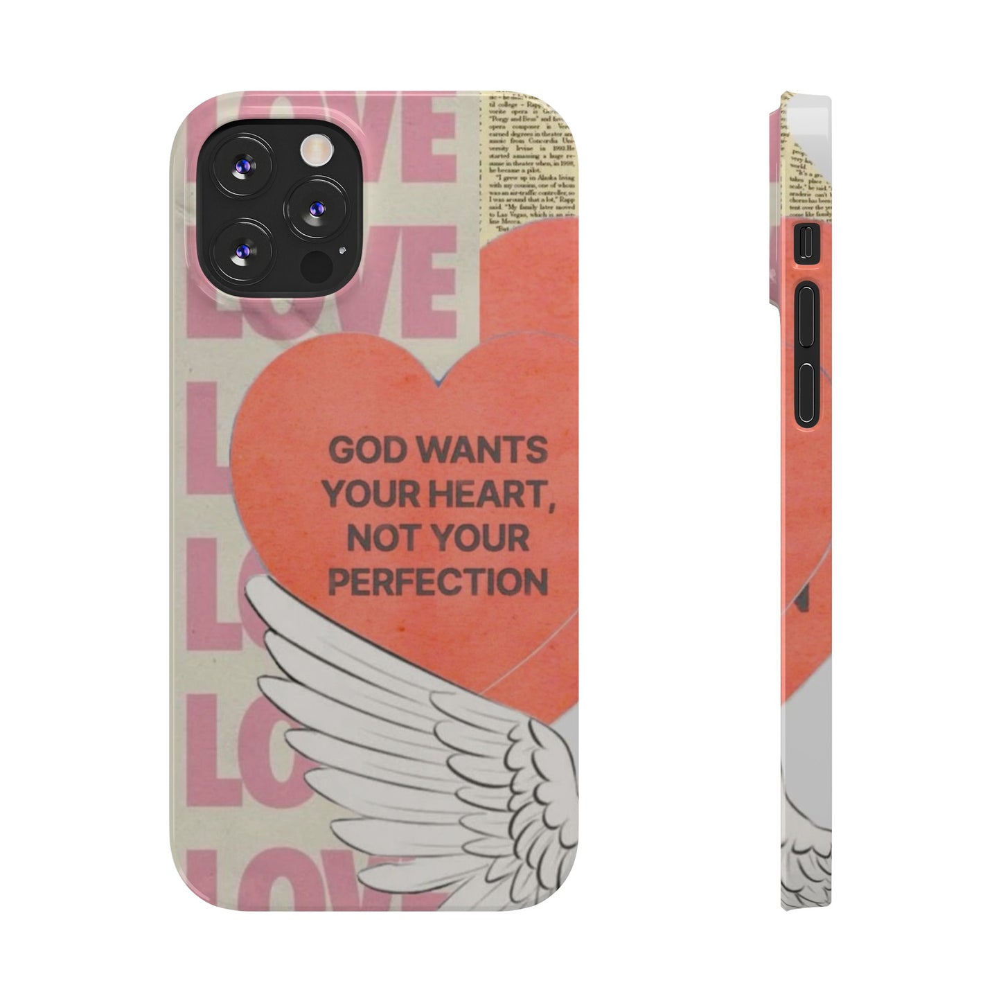 God Wants Your Heart Slim Phone Case