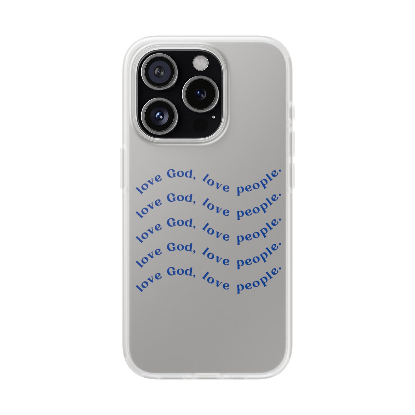 Love God Clear Phone Case