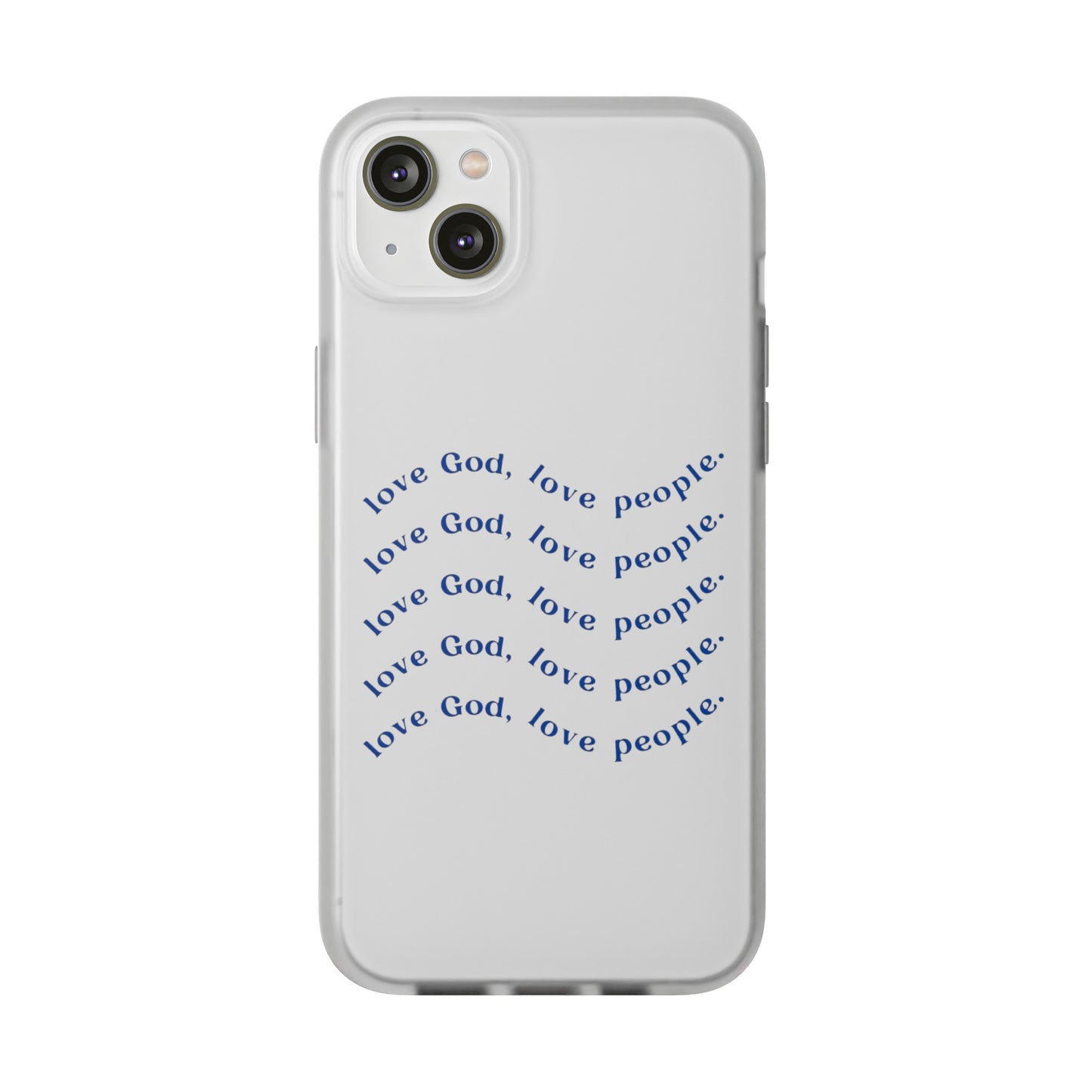 Love God Clear Phone Case