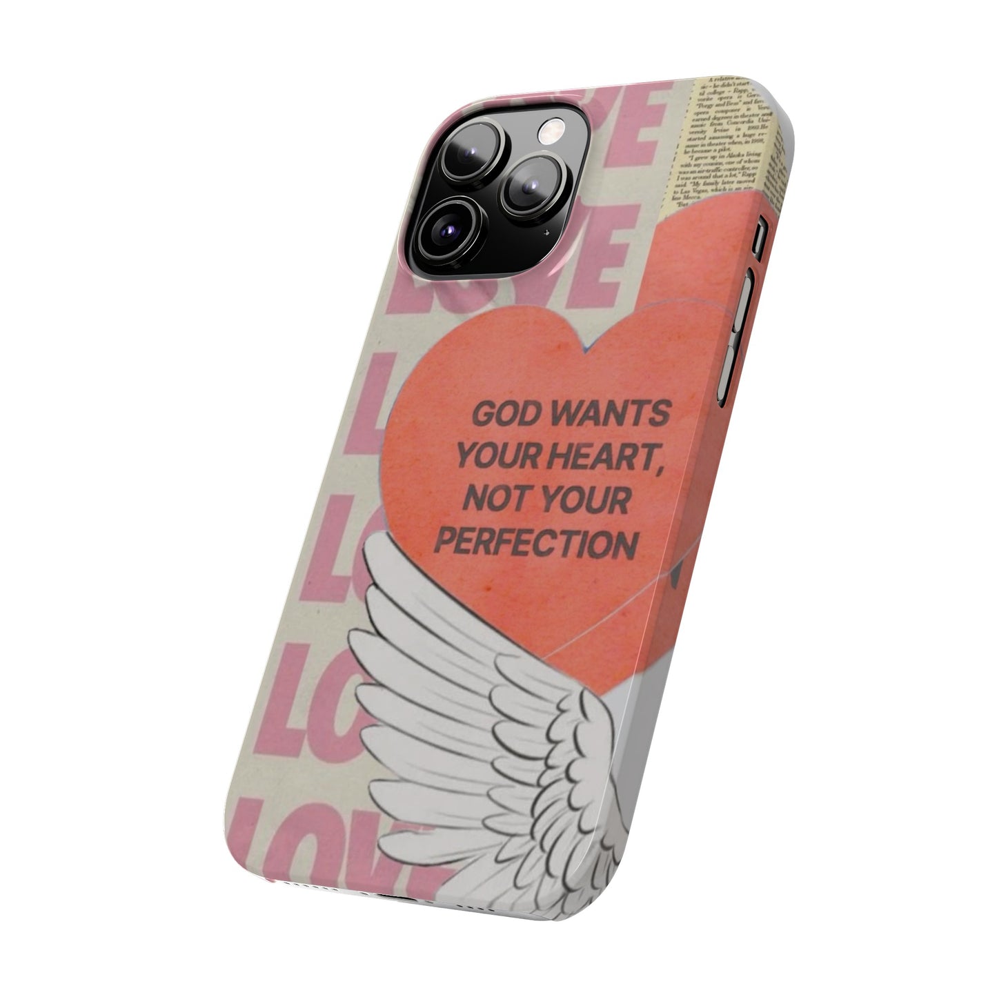 God Wants Your Heart Slim Phone Case