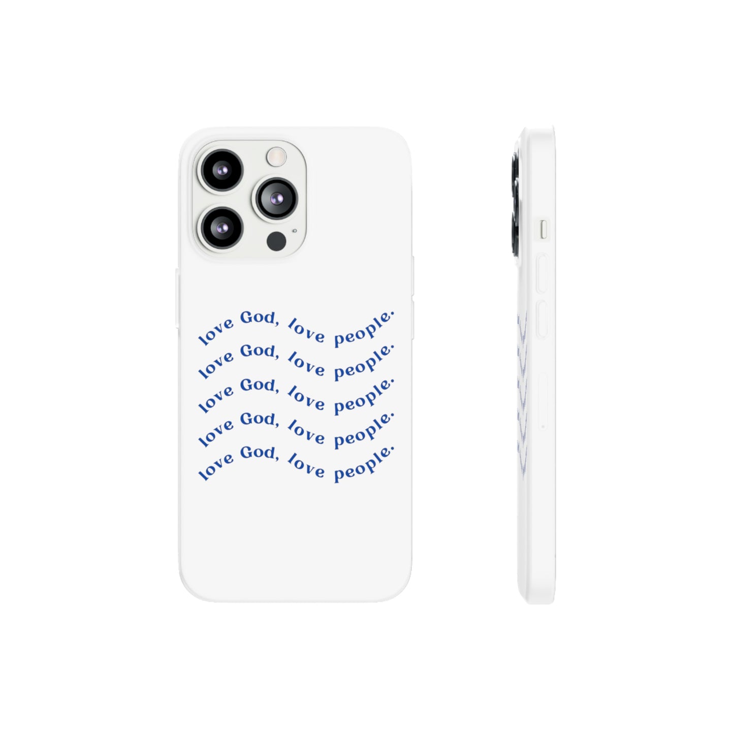 Love God Clear Phone Case