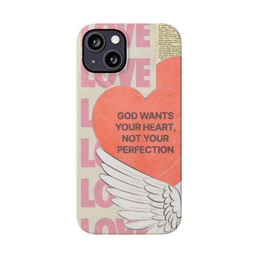 God Wants Your Heart Slim Phone Case