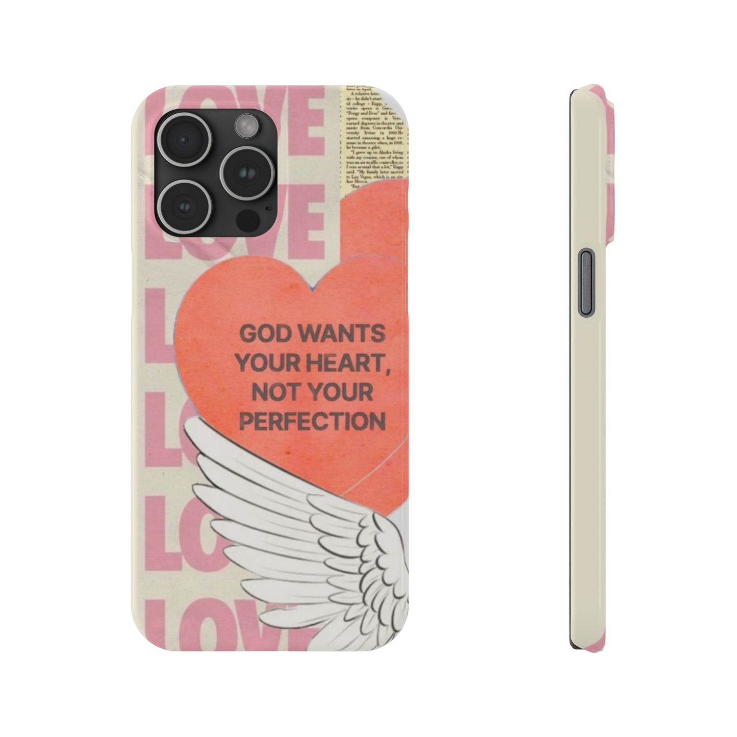 God Wants Your Heart Slim Phone Case