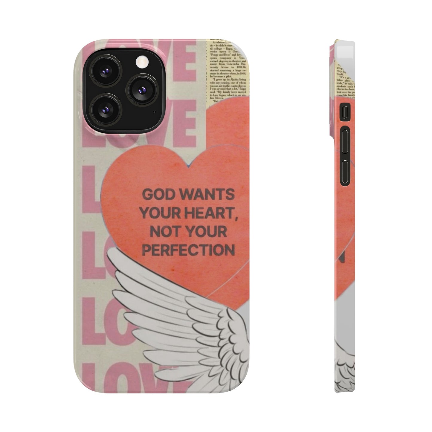 God Wants Your Heart Slim Phone Case